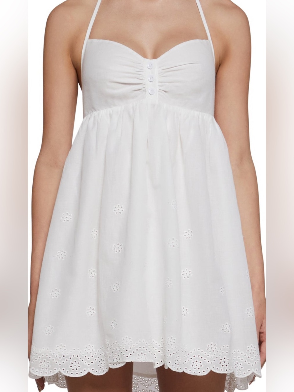 Delia’s Brand White Halter Dress!! (NWT)